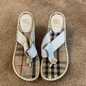 Burberry wedge sandals